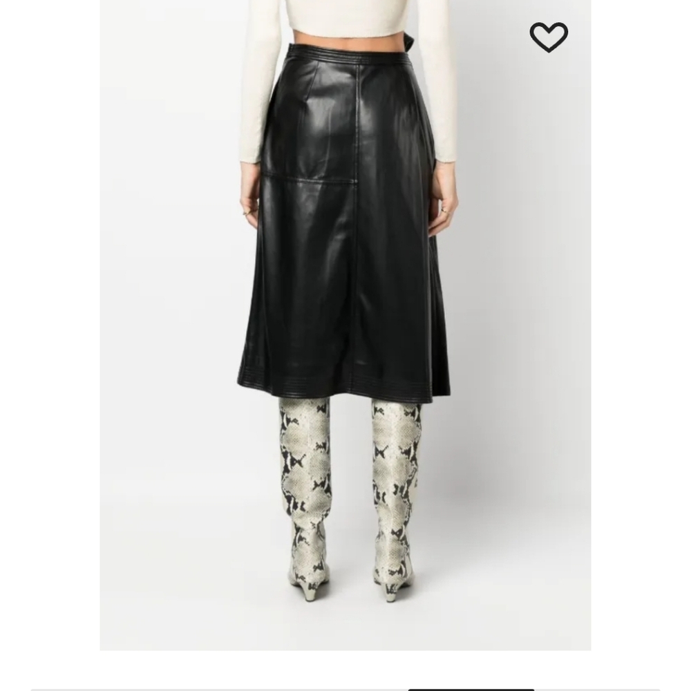 Simkai Vegan Leathe Black Size 0 - Picture 2 of 11